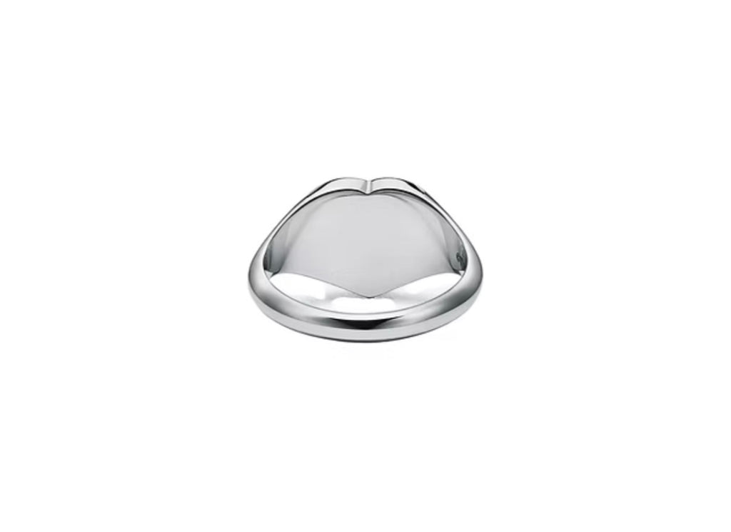 Tiffany Heart Signet Ring in Silver