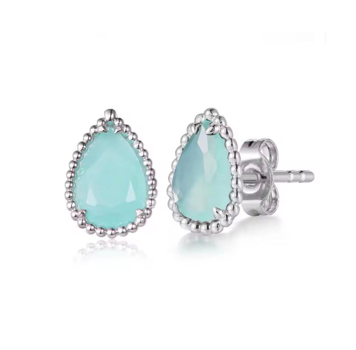 Bloo & Co Mini Oval Ball Surround Earrings.