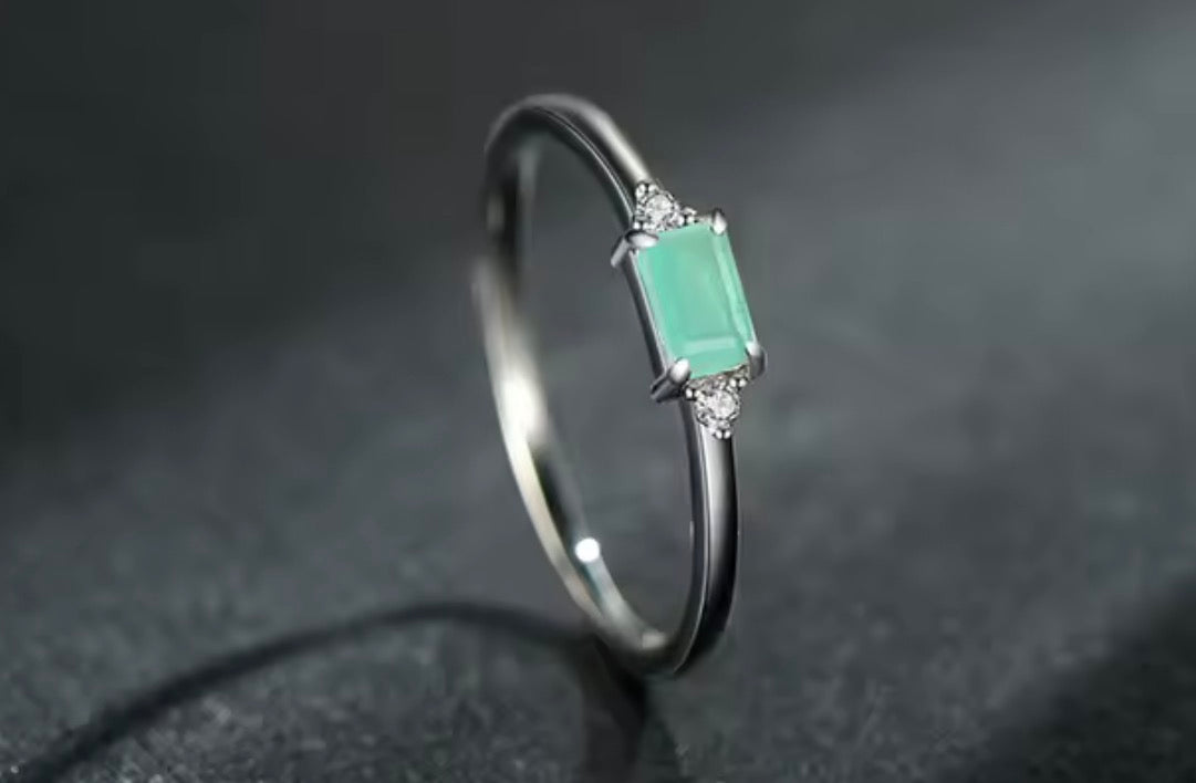 Bloo & Co Rectangular light sea Ring