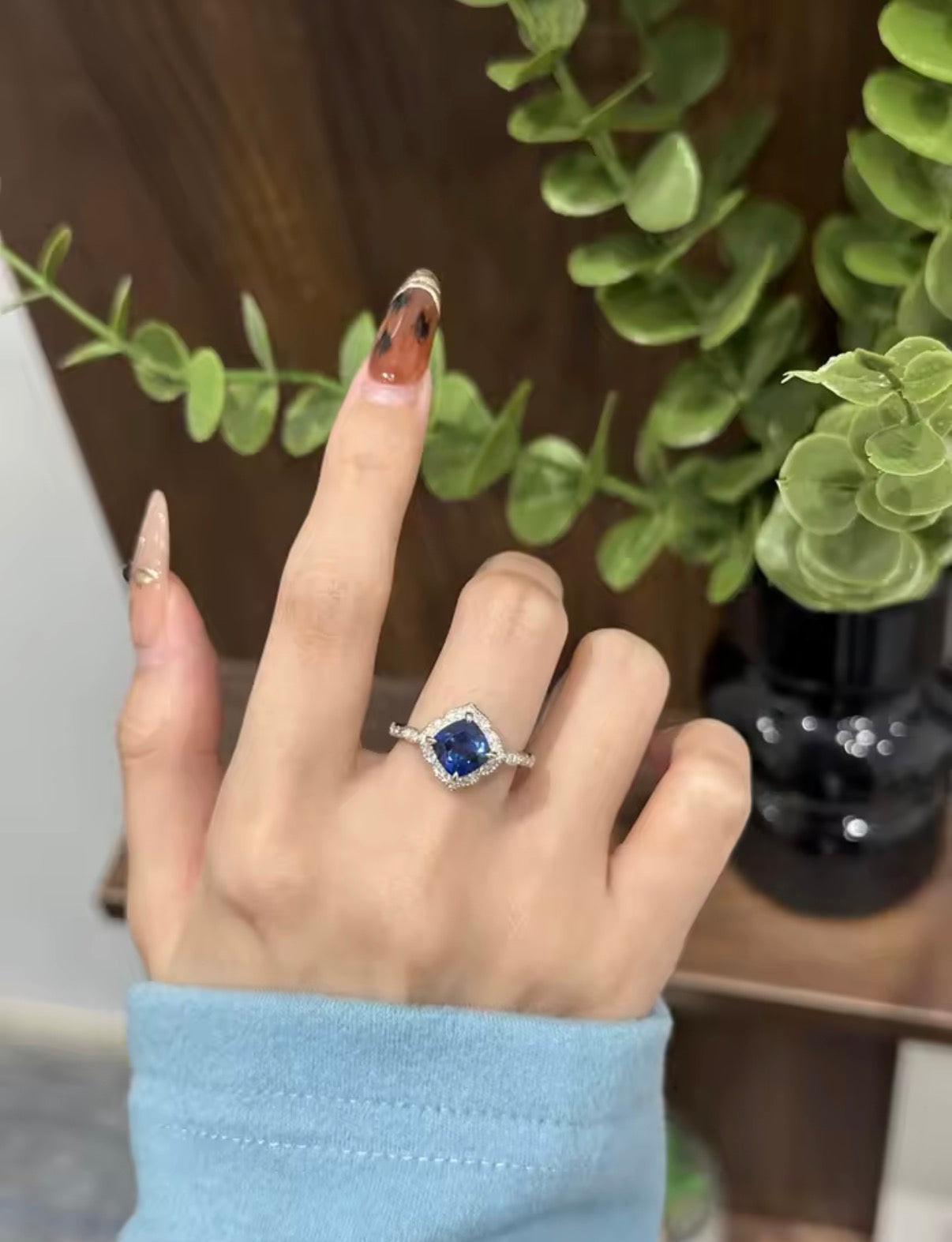 Bloo & Co Square Dark Gem Ring.