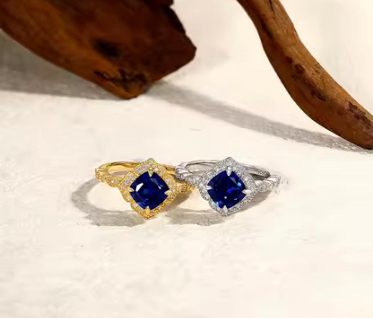 Bloo & Co Square Dark Gem Ring.