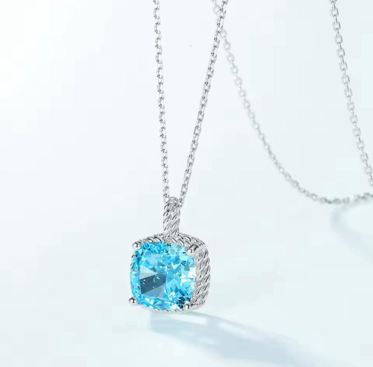 Bloo & Co Square Stone Necklace.
