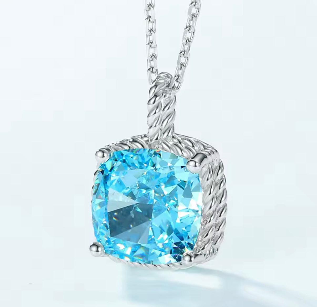 Bloo & Co Square Stone Necklace.