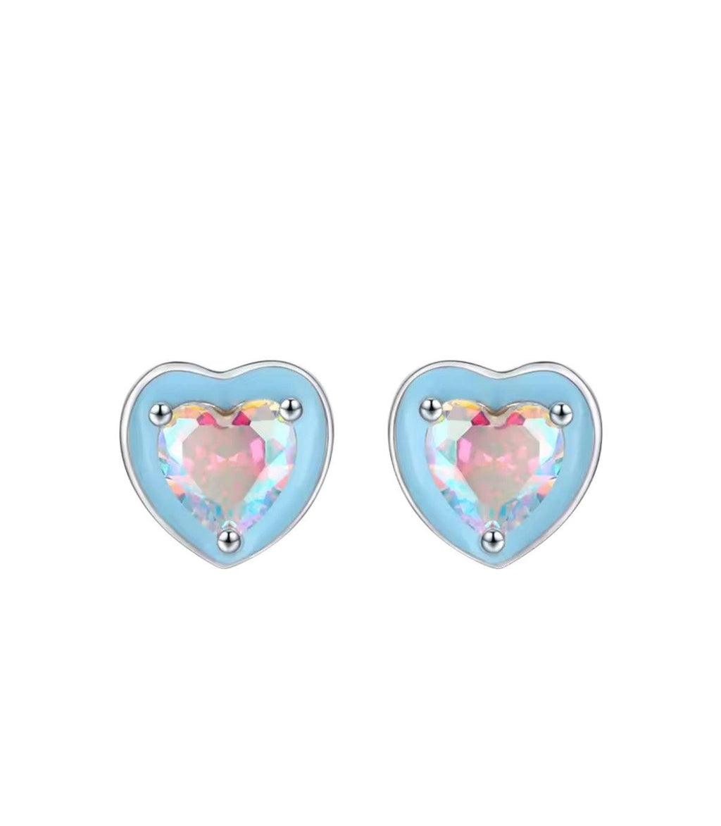 Bloo & Co Mini Hear Pearl Earrings.