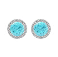 Bloo & Co Neon Blue Paraiba Earrings.