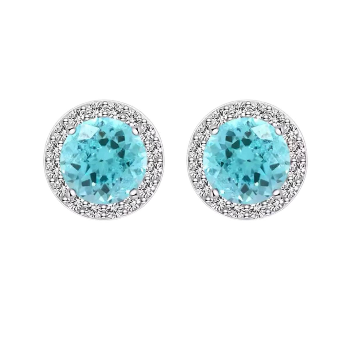 Bloo & Co Blue Paraiba Earrings.