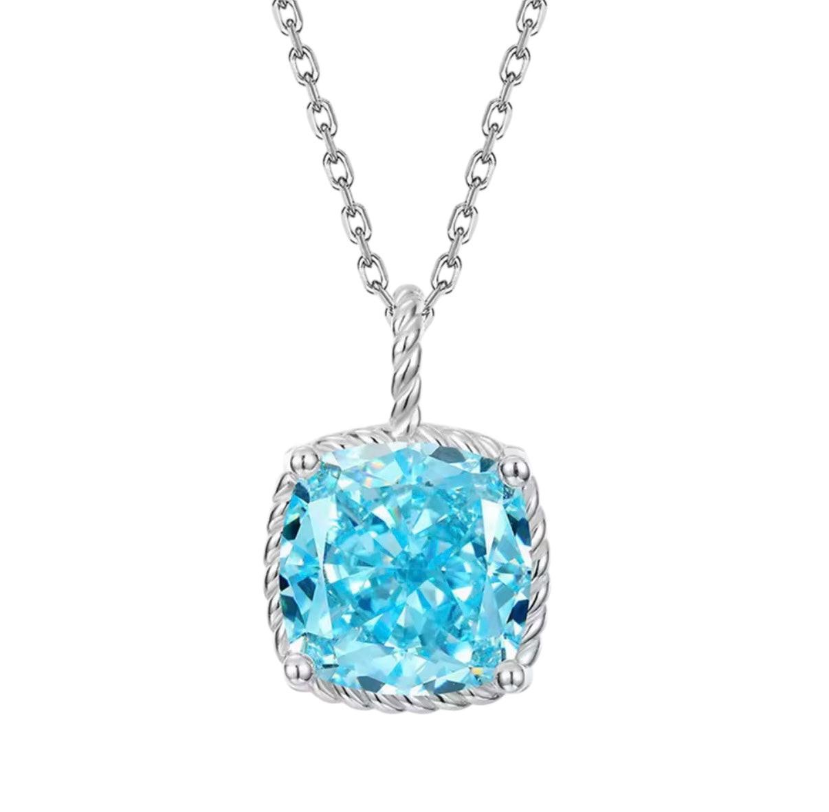 Bloo & Co Square Stone Necklace.