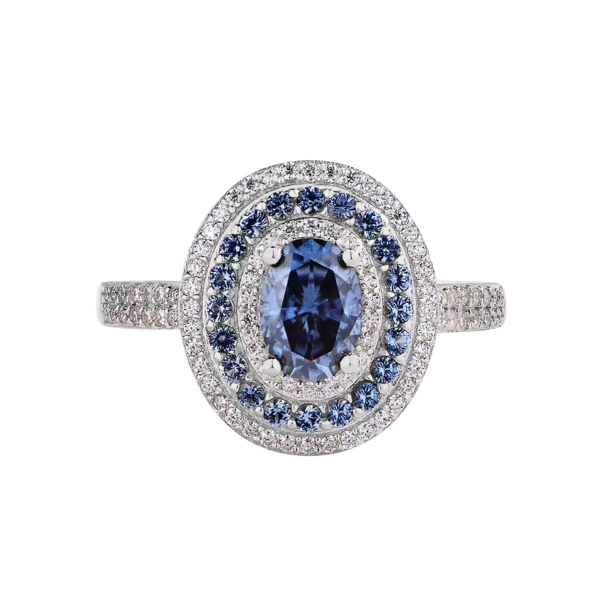 Bloo & Co Circular Dark Gem Ring.