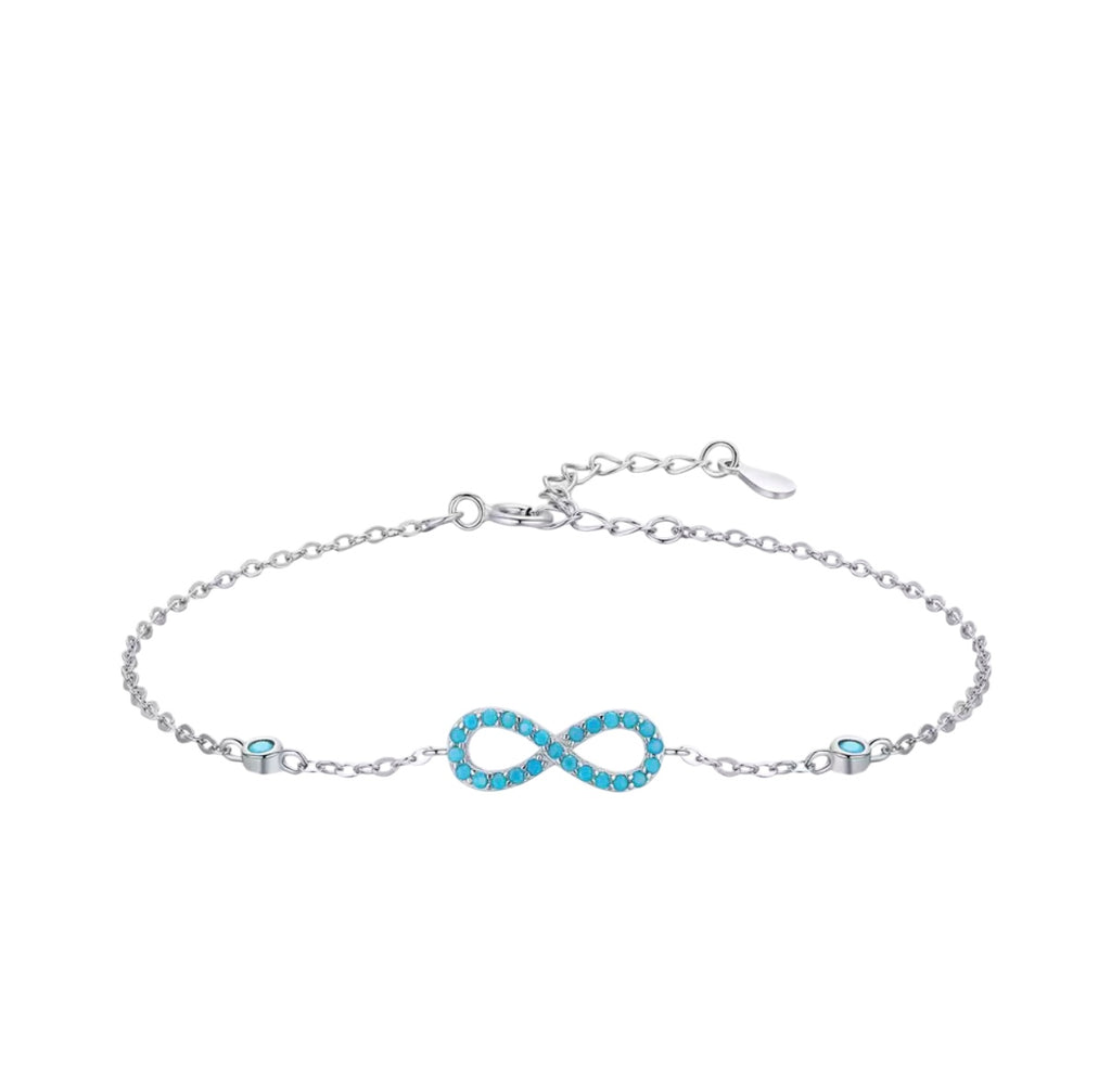 Bloo & Co Enamel Ribbon Bracelet in Silver
