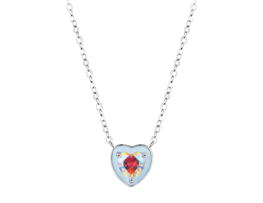 Bloo & Co Enamel Heart Necklace