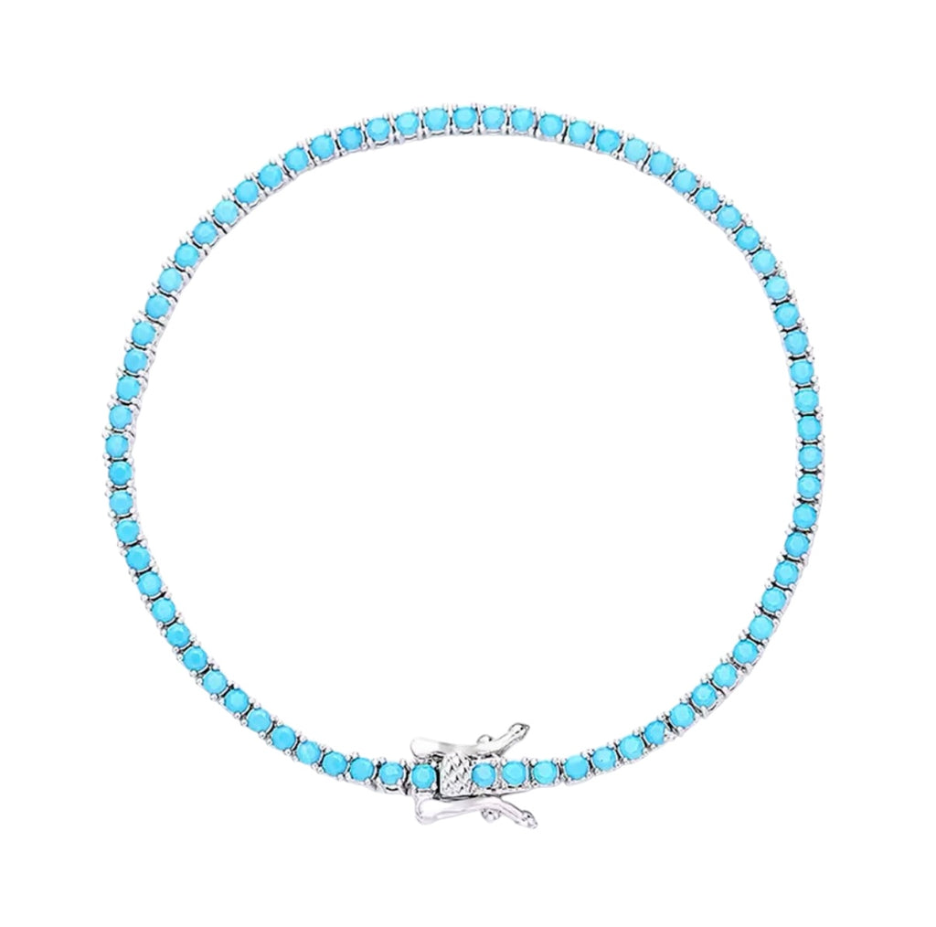 Bloo & Co Enamel Tennis Bracelet in Silver