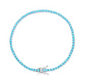 Bloo & Co Enamel Tennis Bracelet in Silver