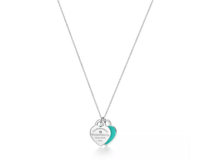 Tiffany Sterling Silver Enamel Necklace