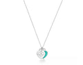Tiffany Sterling Silver Enamel Necklace