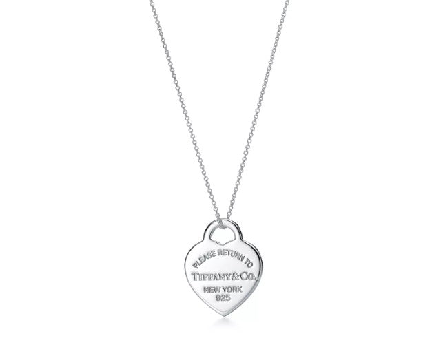 Tiffany Heart Tag Pendant in Silver, Medium